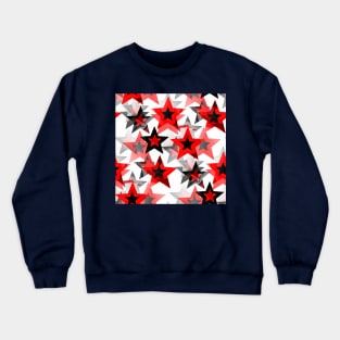 Festive red stars Crewneck Sweatshirt